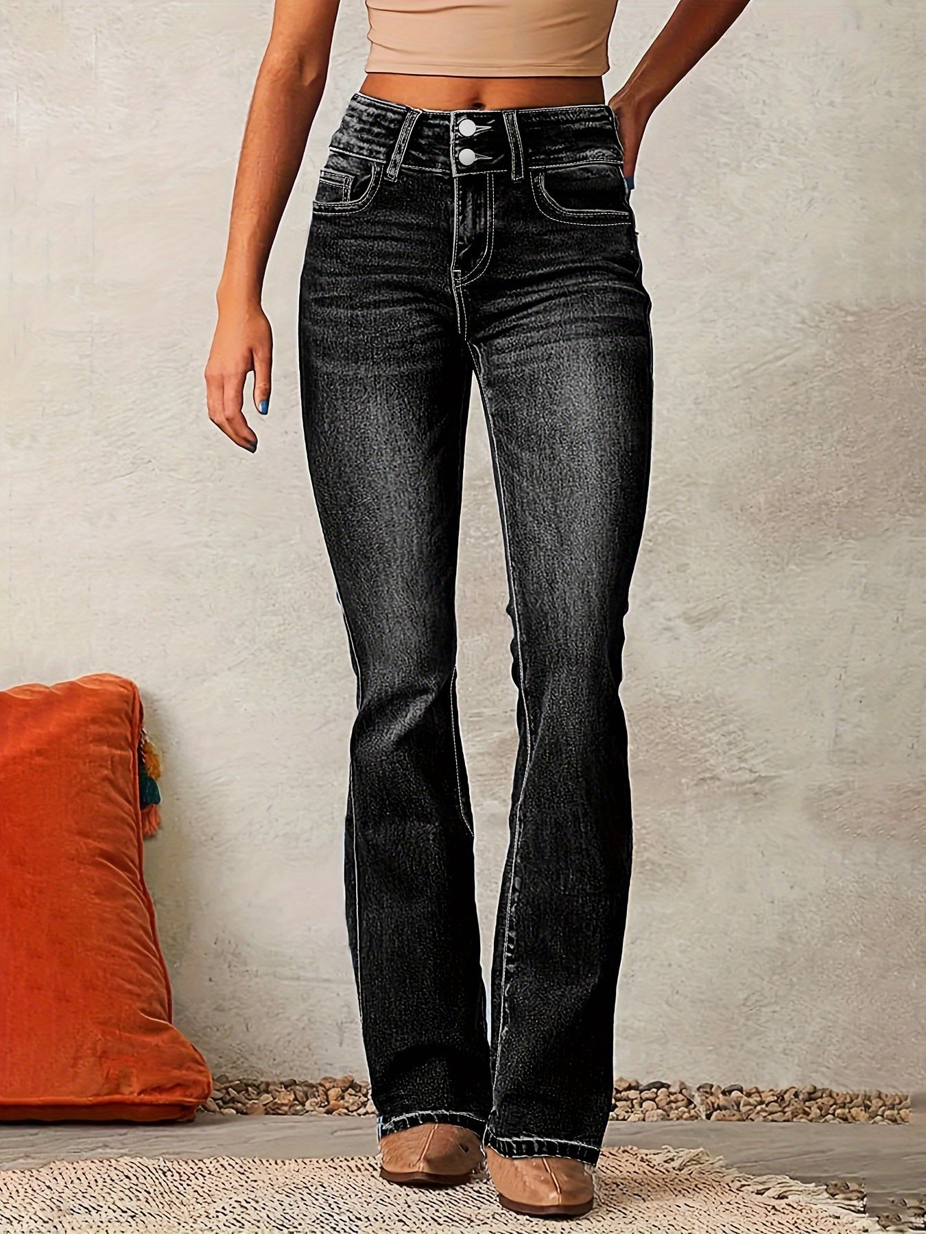 Aya™ | Jeans Skinny de Tiro Alto con Cremallera