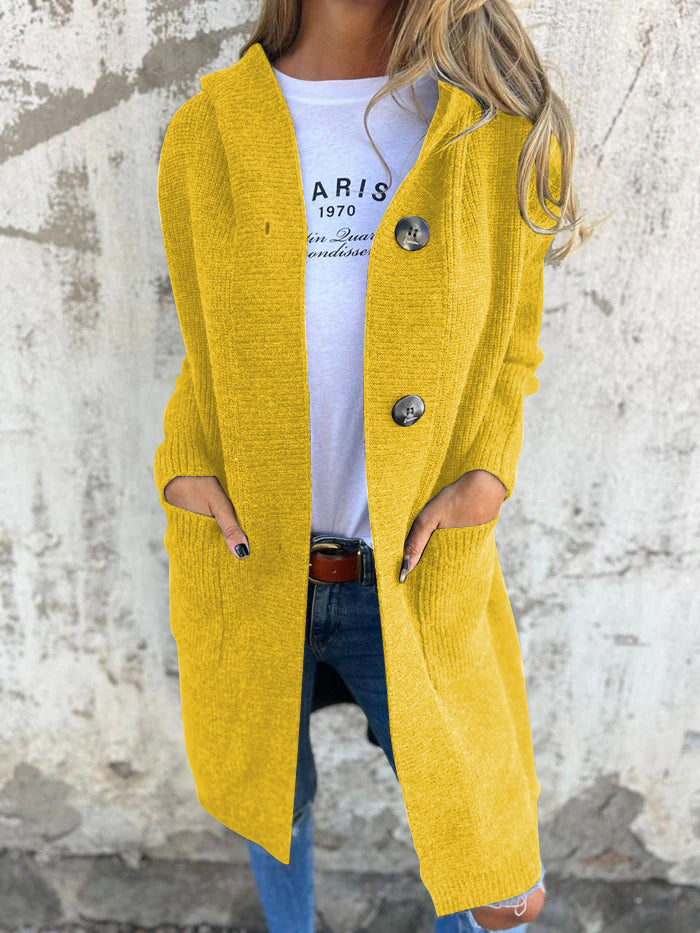 Maria™ | Cárdigan Largo con Capucha