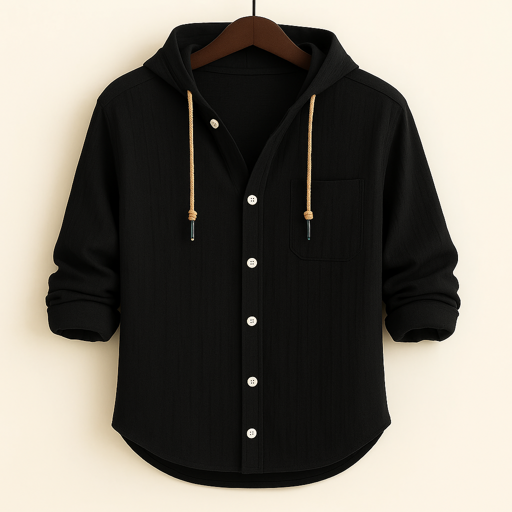 Alonso™ | Camisa Luxury de Algodón Suave con Capucha