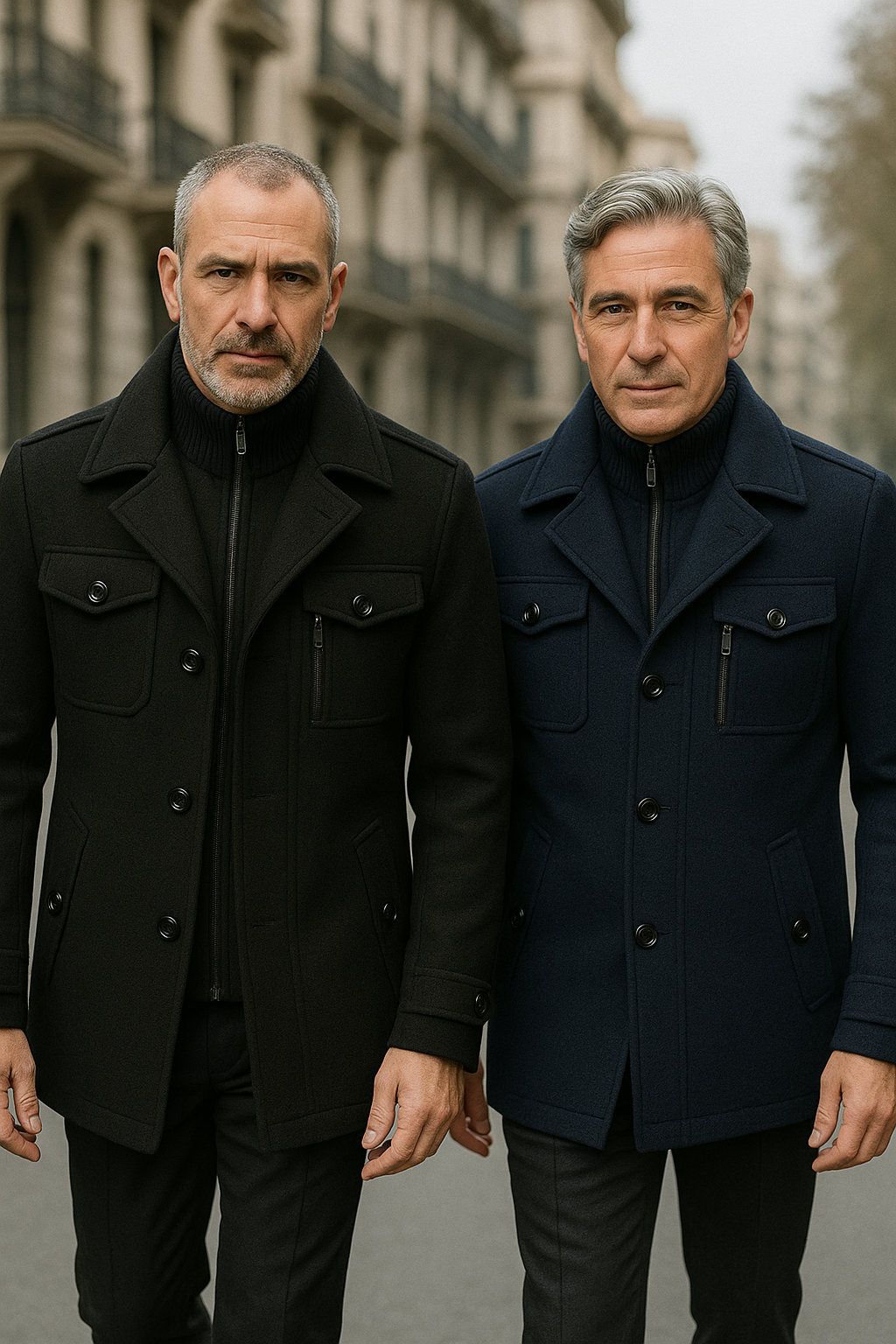 TOMMY™ – ABRIGO DE LANA CON MANGAS LARGAS