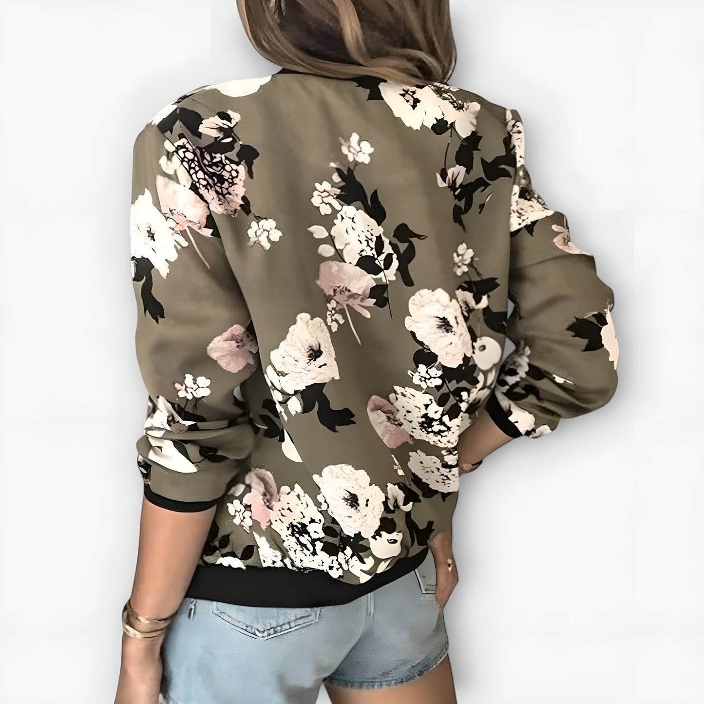 Isabella™ | Chaqueta bomber con estampado floral