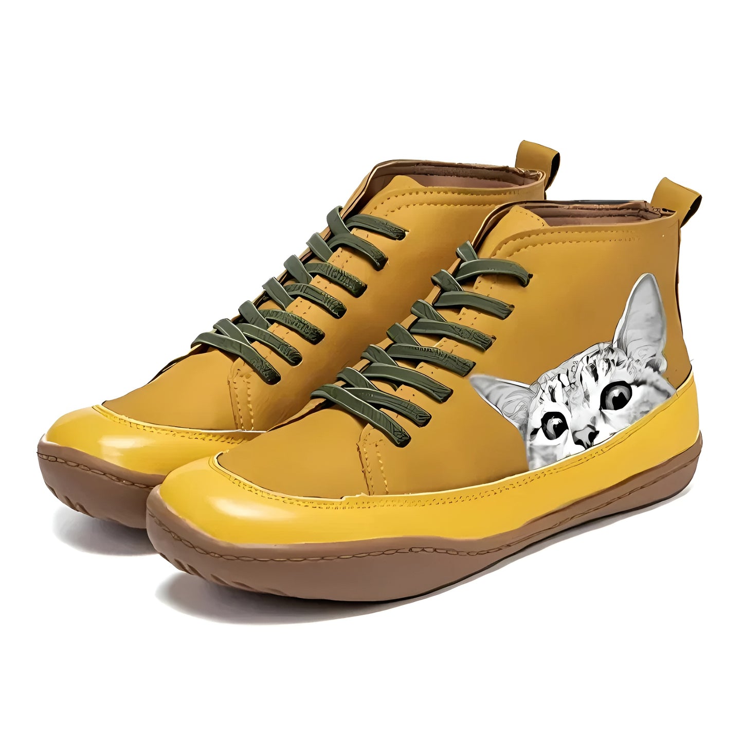 Sara™ | Botines de Piel para Amantes de los Gatos
