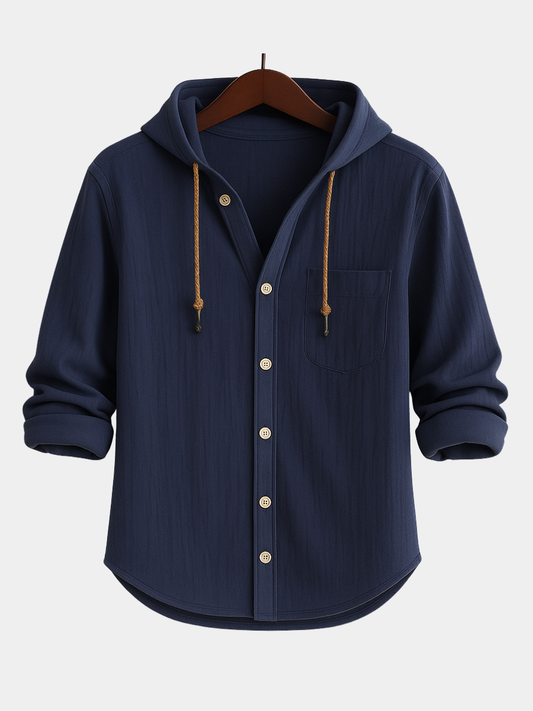 Alonso™ | Camisa Luxury de Algodón Suave con Capucha