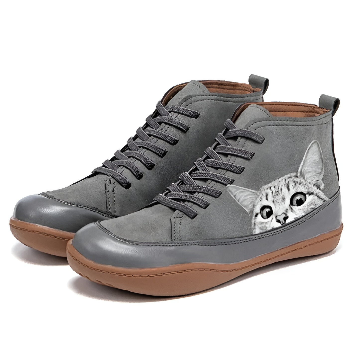 Sara™ | Botines de Piel para Amantes de los Gatos
