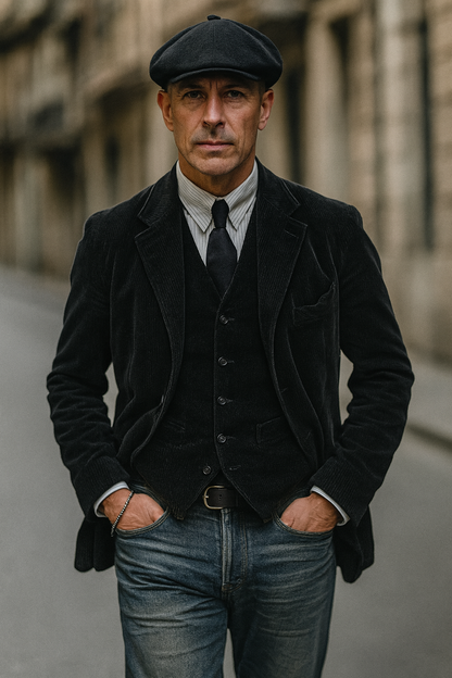 SHELBY™ | AMERICANA Y CHALECO ESTILO PEAKY BLINDERS