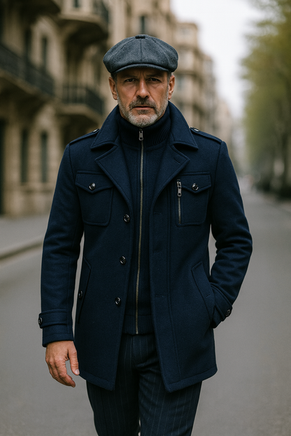 TOMMY™ – ABRIGO DE LANA CON MANGAS LARGAS