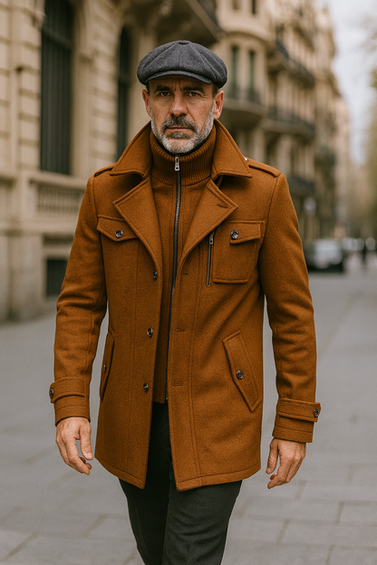 TOMMY™ – ABRIGO DE LANA CON MANGAS LARGAS