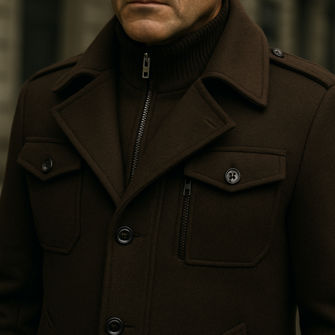 TOMMY™ – ABRIGO DE LANA CON MANGAS LARGAS