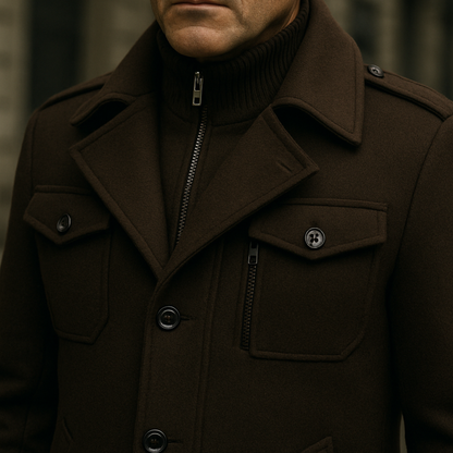 TOMMY™ – ABRIGO DE LANA CON MANGAS LARGAS