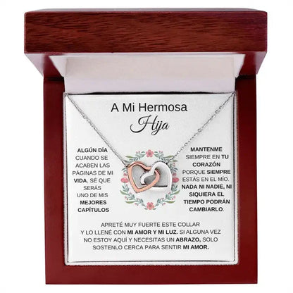 Paloma™ | Collar de Corazones para Hijas – Con Amor de Mamá o Papá 💖