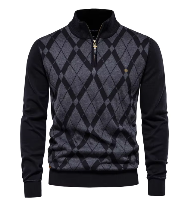 DUMONT LYON™ | PULL HOMME AVEC MI-ZIP