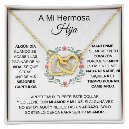 Paloma™ | Collar de Corazones para Hijas – Con Amor de Mamá o Papá 💖